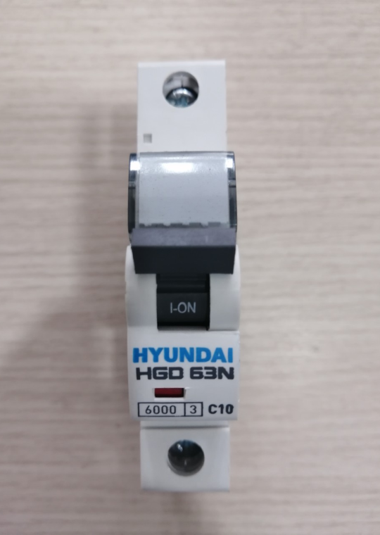 MCB HYUNDAI 1P 10A 6kA ( HGD63N )