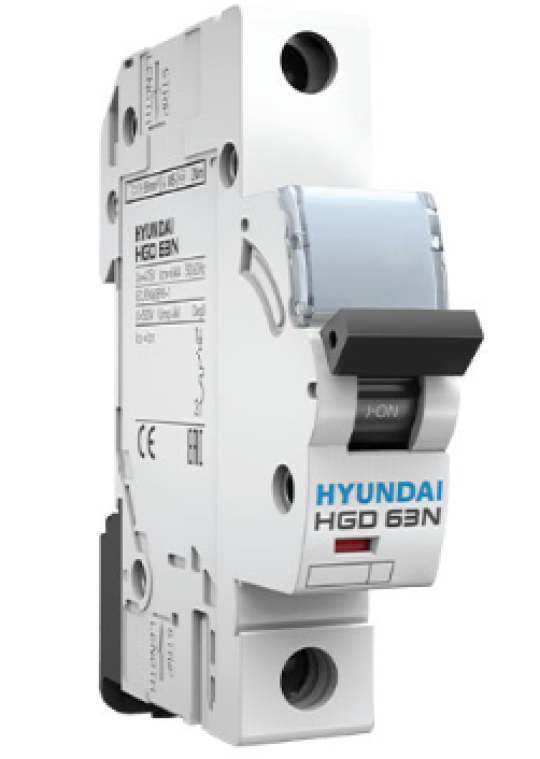 MCB HYUNDAI 1P 63A 6kA ( HGD63N )