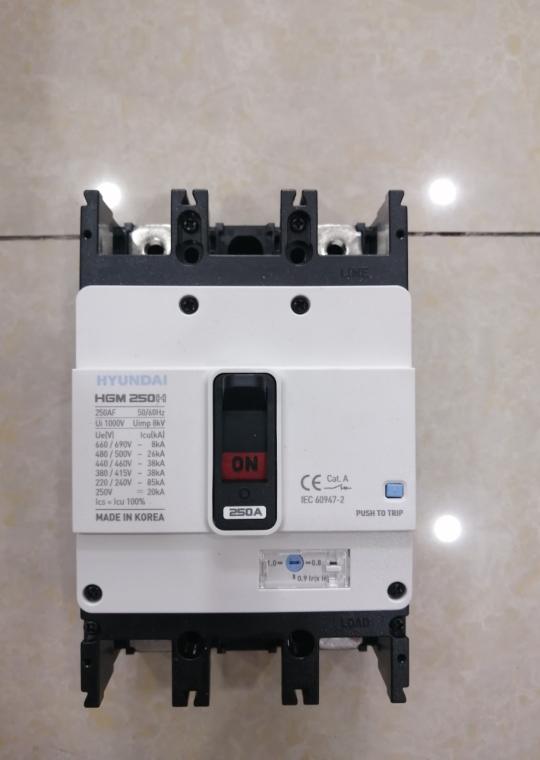 MCCB HYUNDAI 2P 250A 85kA ( HGM250H-F )