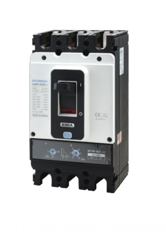 MCCB HYUNDAI 3P 350A 85kA chỉnh dòng nhiệt 0.8~1.0xIn và dòng từ 5~10xIn ( HGP400S-H )