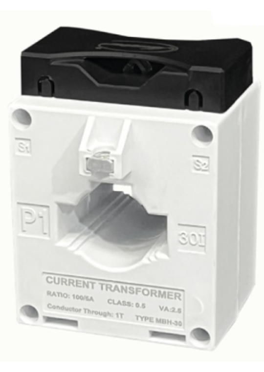 Biến dòng đo lường MASTER hộp nhựa MBH 100/5A CL0,5 2,5VA ( MBH-30 )