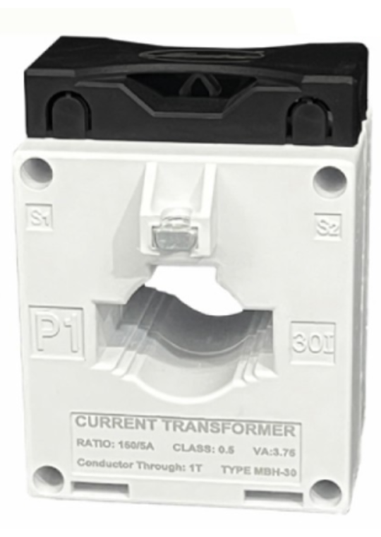 Biến dòng đo lường MASTER hộp nhựa MBH 150/5A CL0,5 3,75VA ( MBH-30 )