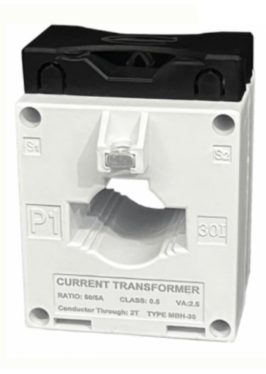 Biến dòng đo lường MASTER hộp nhựa MBH 50/5A CL0,5 2,5VA ( MBH-30 )
