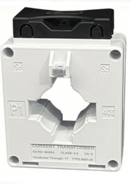 Biến dòng đo lường MASTER hộp nhựa MBH 600/5A CL0,5 5VA ( MBH-40 )