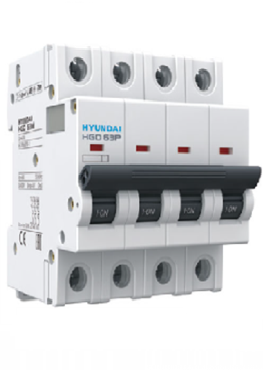 MCB HYUNDAI 4P 25A 10kA ( HGD63P )