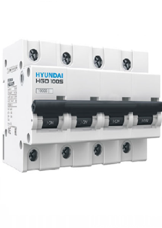 MCB HYUNDAI 4P 100A 10kA ( HGD100S )