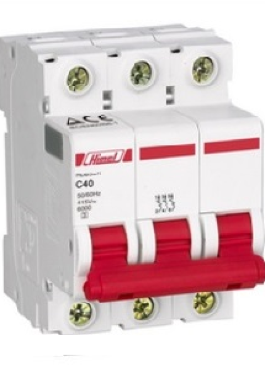 MCB HIMEL 3P 40A 6kA ( HDB3WN3C40 )
