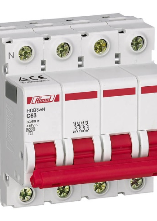 MCB HIMEL 4P 40A 6kA ( HDB3WN4C40 )