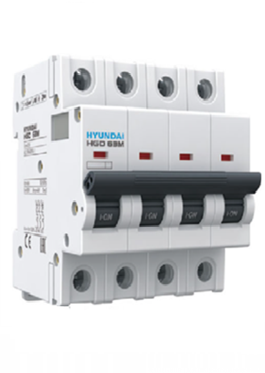 MCB HYUNDAI 4P 6A 6kA ( HGD63M )