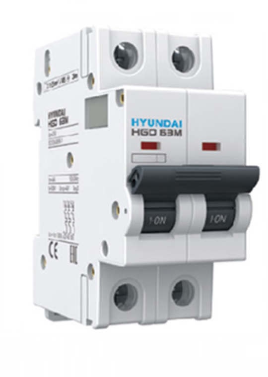 MCB HYUNDAI 2P 6A 6kA ( HGD63M )