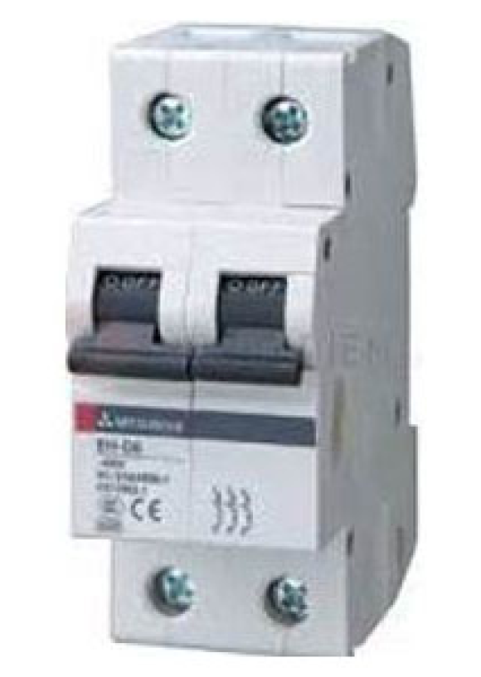 MCB MITSUBISHI 2P 63A 6kA ( BH-D6 )