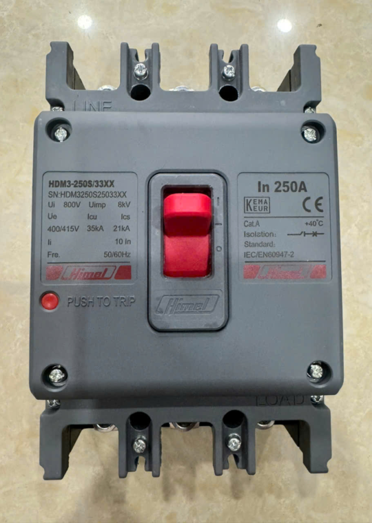 MCCB HIMEL 3P 250A 35kA ( HDM3250S25033XX )