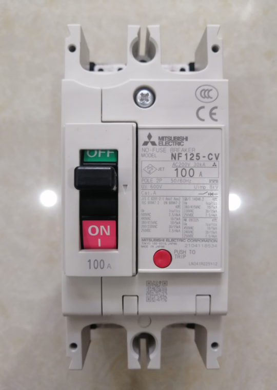 MCCB MITSUBISHI 2P 100A 30kA ( NF125-CV )