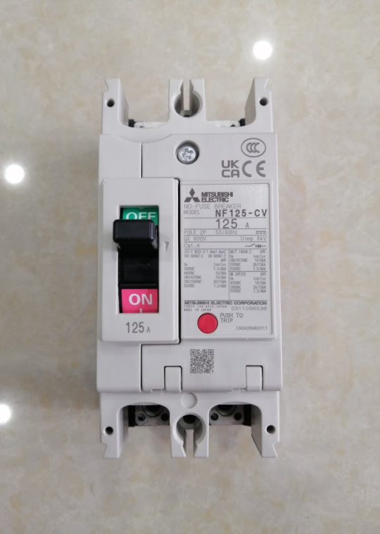 MCCB MITSUBISHI 2P 125A 30kA ( NF125-CV )