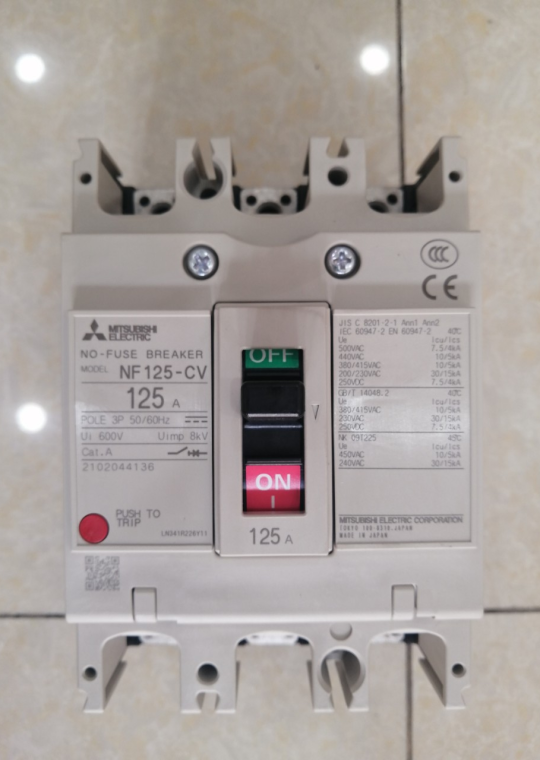MCCB MITSUBISHI 3P 125A 10kA ( NF125-CV ) 