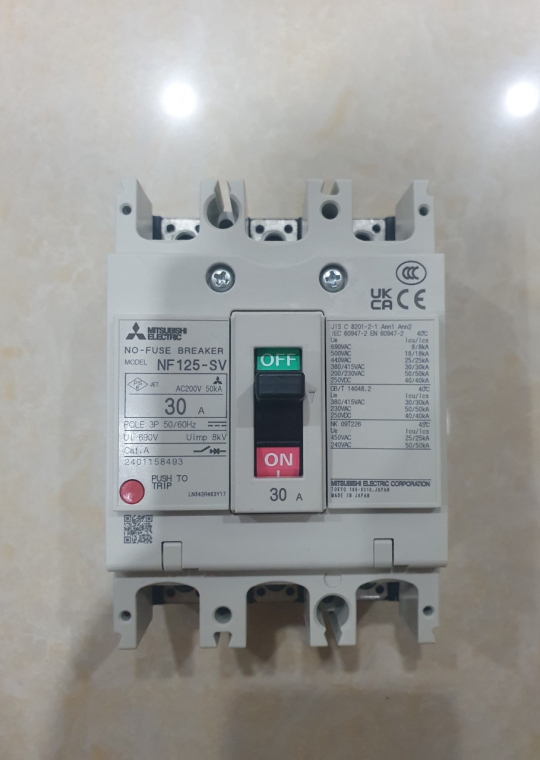 MCCB MITSUBISHI 3P 30A 30kA ( NF125-SV )