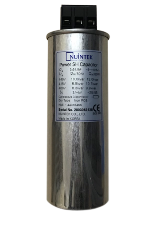 Tụ bù khô NUINTEK 3P 10KVAr 440V ( KNE-4431646S )