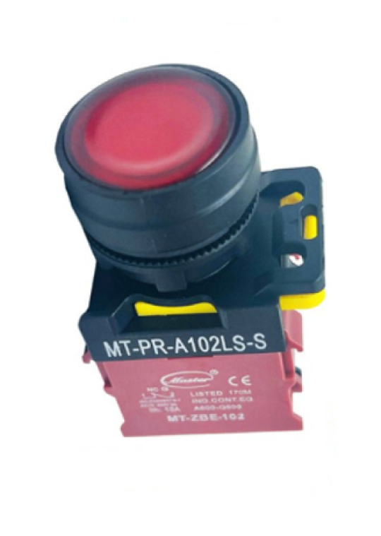Nút nhấn OFF có đèn MASTER màu đỏ loại tự nhả ( MT-PR-A102L-S )