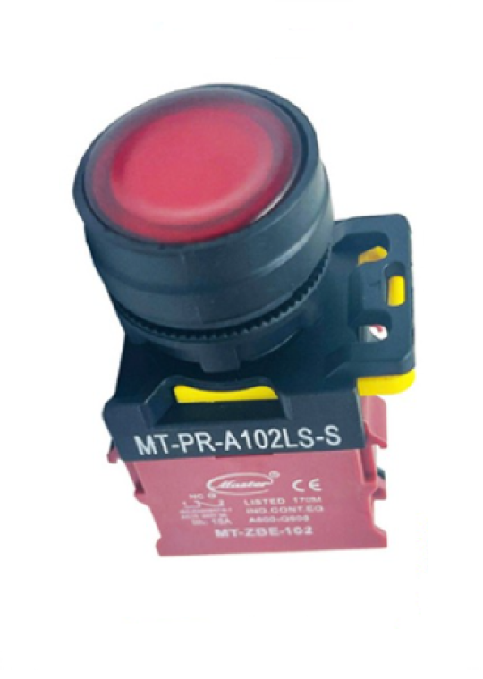 Nút nhấn OFF có đèn MASTER màu đỏ loại tự giữ ( MT-PR-A102LS-S )