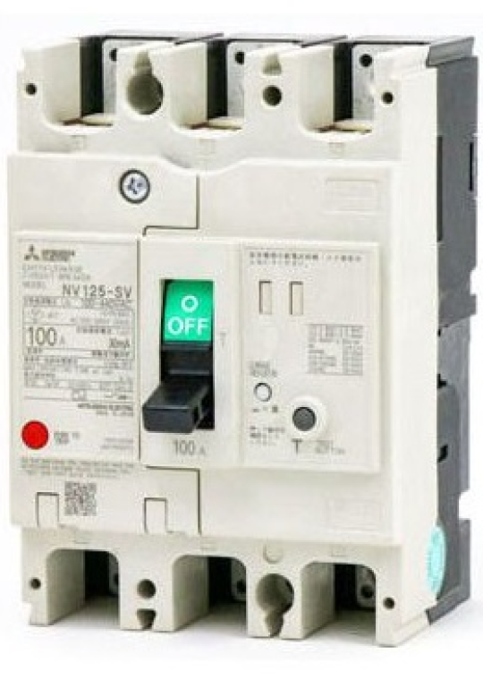 ELCB MITSUBISHI 3P 40A 30kA 30mA hoặc 1.2.500mA ( NV125-SV )