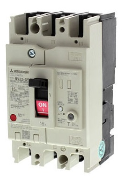 ELCB MITSUBISHI 3P 10A 5kA 30mA hoặc 1.2.500mA ( NV32-SV )