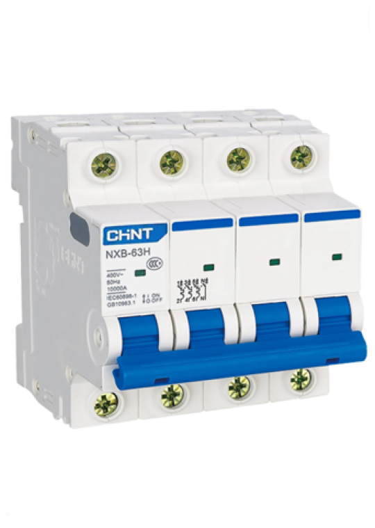 MCB CHINT 4P 63A 10kA ( NXB-63H )