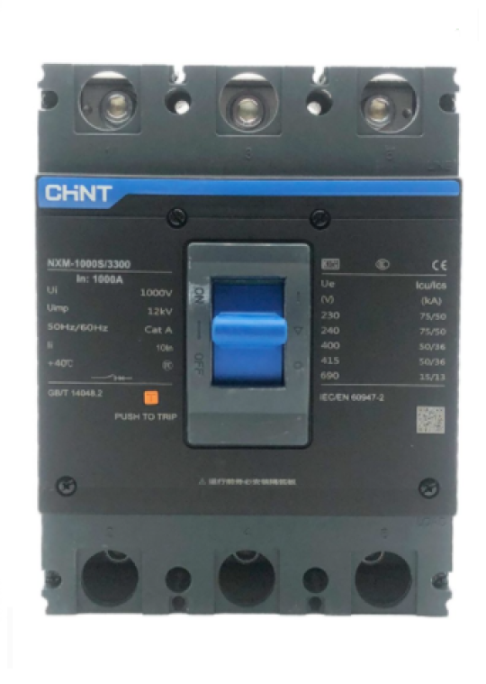 MCCB CHINT 3P 1250A 50kA ( NXM-1250S/3300T )
