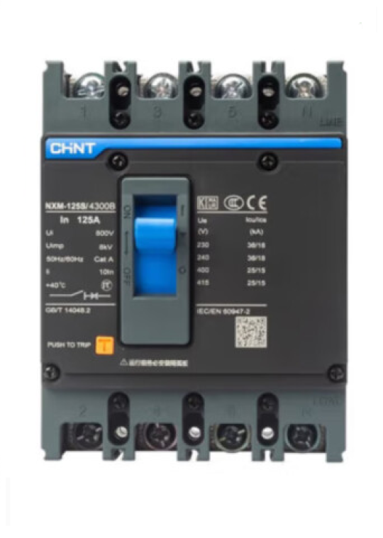 MCCB CHINT 4P 32A 25kA ( NXM-125S/4300B )