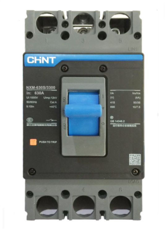 MCCB CHINT 3P 630A 50kA ( NXM-630S/3300 )