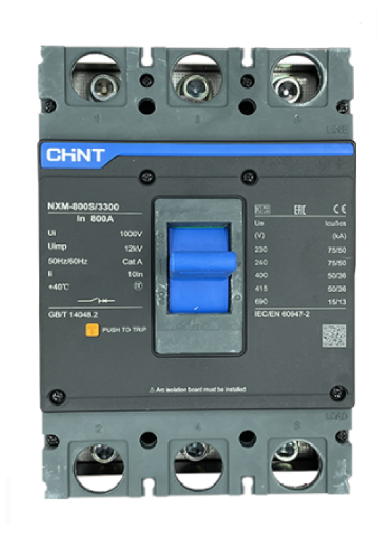 MCCB CHINT 3P 800A 50kA ( NXM-800S/3300 )