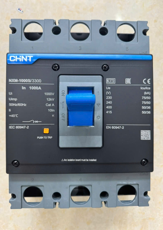 MCCB CHINT 3P 1000A 50kA ( NXM-1000S/3300 )