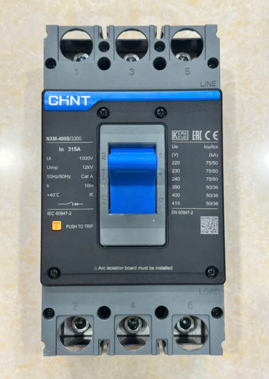 MCCB CHINT 3P 315A 50kA ( NXM-400S/3300 )