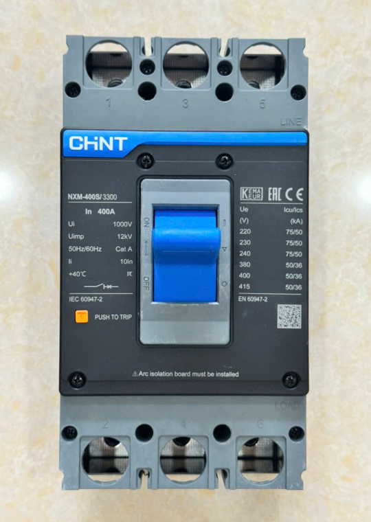 MCCB CHINT 3P 400A 50kA ( NXM-400S/3300 )