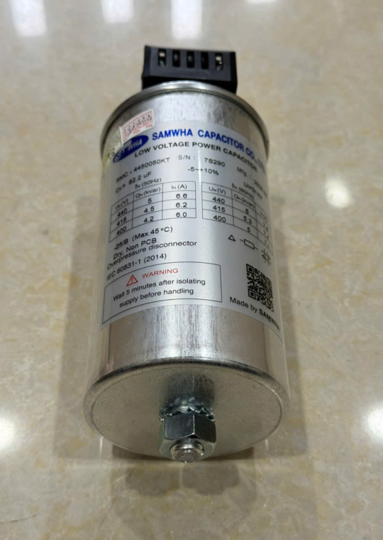 Tụ bù khô SAMWHA 3P 5KVAr 440V ( RMC-4450050KT )