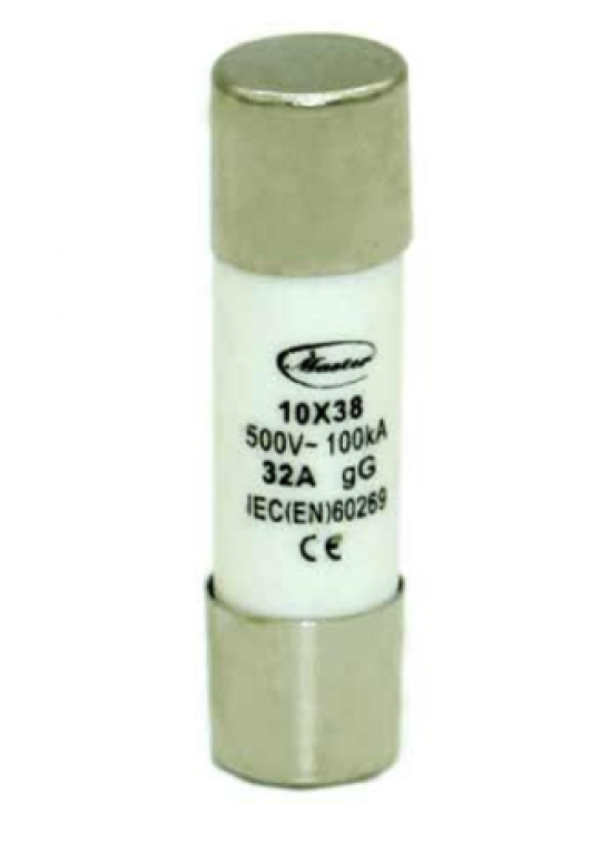 Cầu chì ống MASTER 10x38 ngưỡng dòng từ 2A ~ 32A ( MT10x38 )