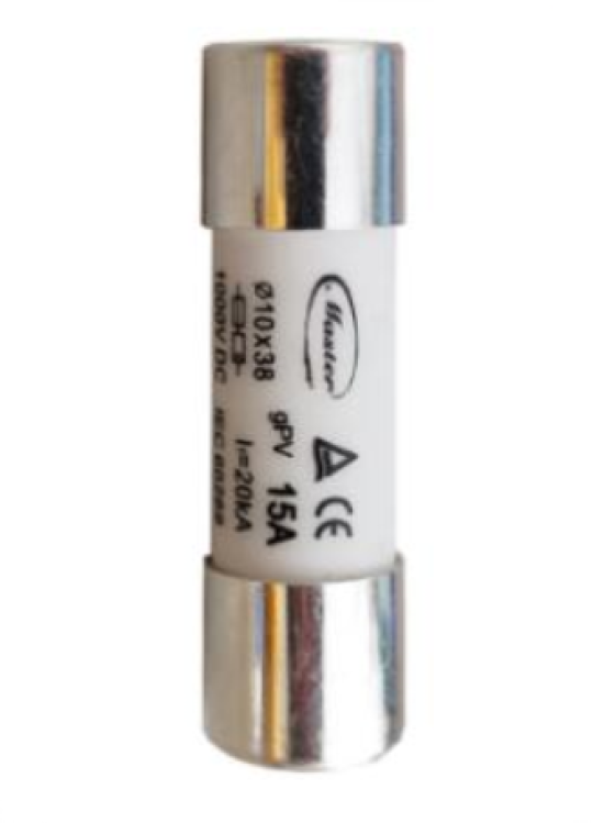 Cầu chì ống MASTER điện áp 1000VDC ngưỡng dòng từ 2A ~ 32A ( MF1038 )
