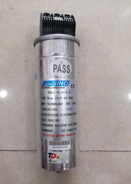 TỤ BÙ KHÔ SINO 3P 5KVAr 440V ( SGKJ-0.44-5-3 )