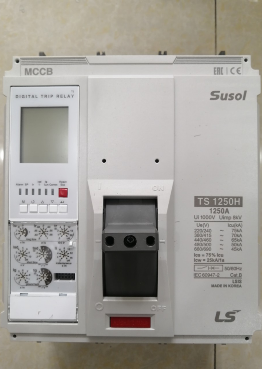 MCCB LS 3P 1250A 70kA chỉnh dòng điện tử 7 bước từ 0.4~1.0 x In ( TS1250H )