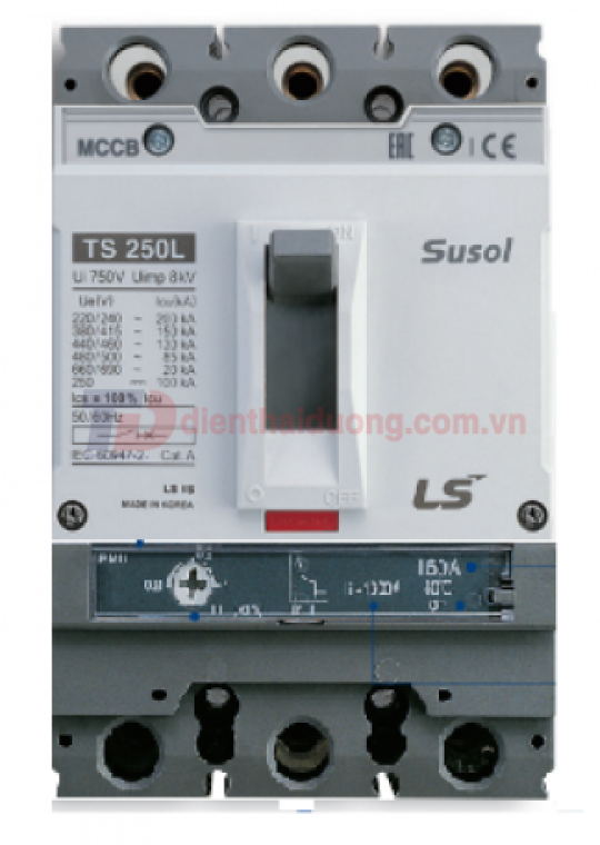 MCCB LS 3P 125A 50kA chỉnh dòng 0.8-0.9-1.0 x In ( TS250N FMU250 )