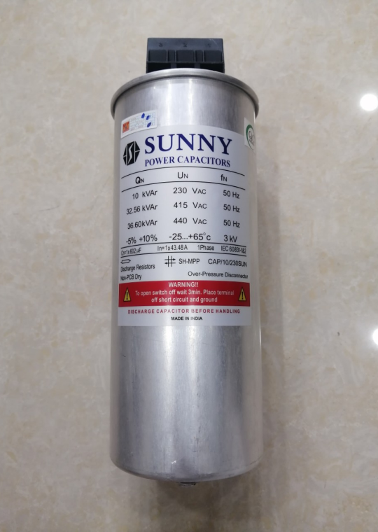 Tụ bù khô SUNNY 1P 10KVAr 230V ( CAP/10/230SUN )
