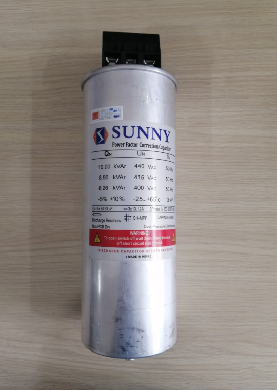 Tụ bù khô SUNNY 3P 10KVAr 440V ( CAP/10/440SUN )