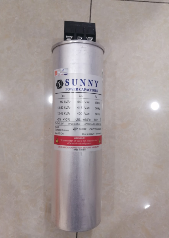 Tụ bù khô SUNNY 3P 15KVAr 440V ( CAP/15/440SUN )