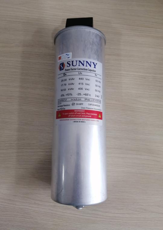 Tụ bù khô SUNNY 3P 20KVAr 440V ( CAP/20/440SUN )