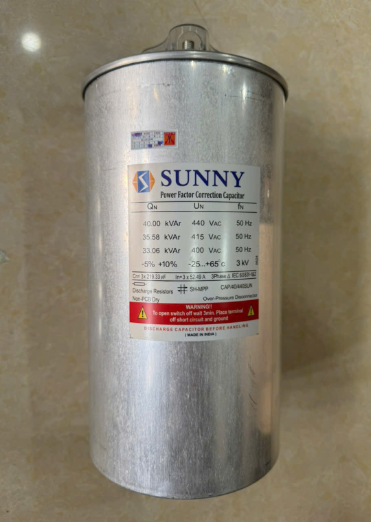 Tụ bù khô SUNNY 3P 40KVAr 440V ( CAP/40/440SUN )