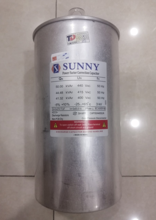 Tụ bù khô SUNNY 3P 50KVAr 440V ( CAP/50/440SUN )