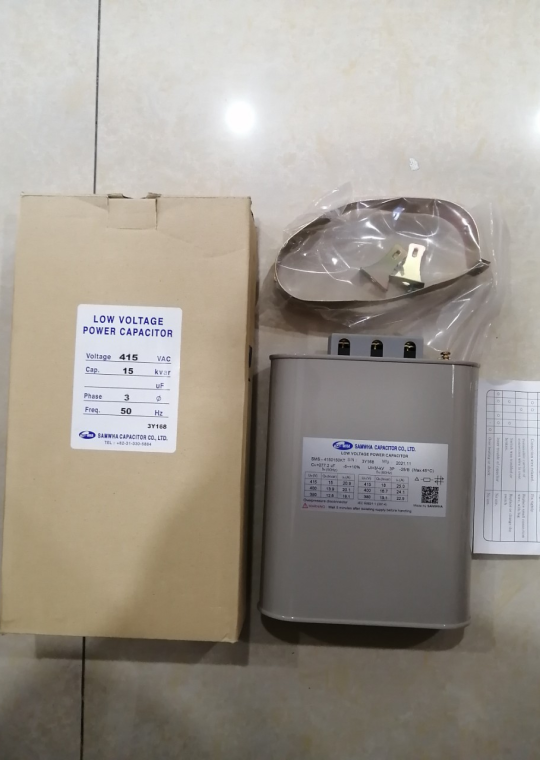 Tụ bù dầu SAMWHA 3P 15KVAr 415V ( SMS-4150150KT )