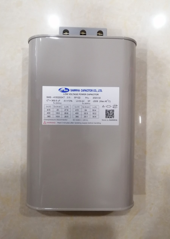 Tụ bù dầu SAMWHA 3P 20KVAr 415V ( SMS-4150200KT )