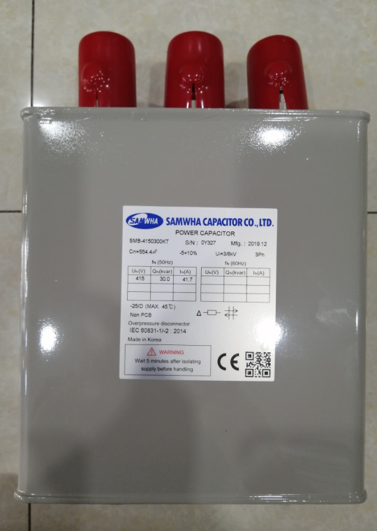 Tụ bù dầu SAMWHA 3P 30KVAr 415V ( SMB-4150300KT )