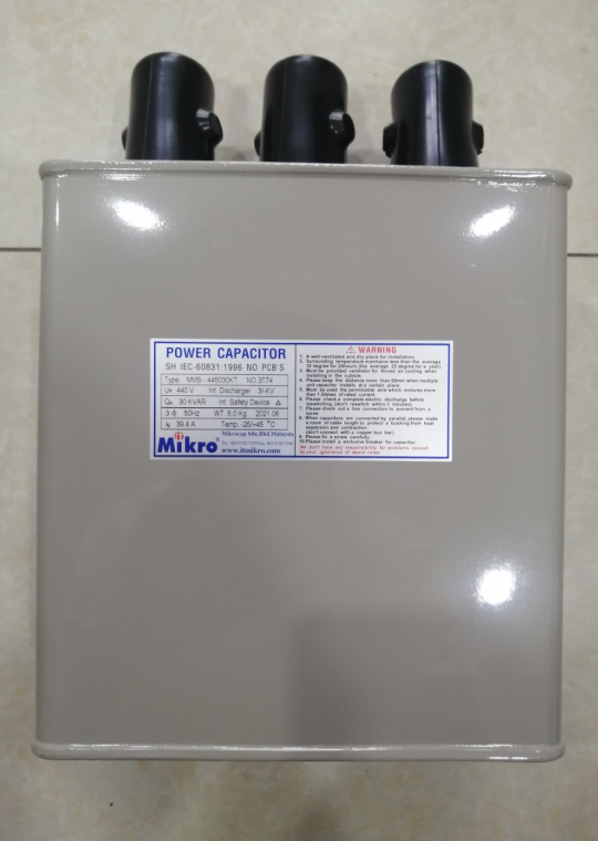 Tụ bù dầu MIKRO 3P 30KVAr 440V ( MMB-445030KT )