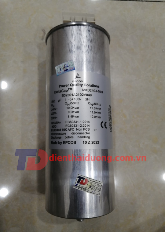 Tụ bù khô EPCOS 1P 10KVAr 240V ( MKD240-I-10.0 )